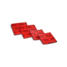 Specseal EP45, 4-1/4" 1/8", Red, Insert Pad For Electrical Box, Pc. Fixed Price $74.41.