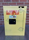 Securall 4 Gallon Flammable Liquid Storage Cabinet W/ Soft Close Door, Shelves. Fixed Price $162.00.