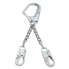 Peakworks Stainless Steel Rebar Chain Assembly 2 Snap Hooks Form Anchor. Fixed Price $145.39.