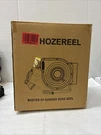 Hozereel 50FT 1/2 Inch Retractable Garden Hose Wall Mount Enclosed Storage. Fixed Price $72.89.