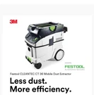 3M 29947 Mobile Dust Extractor Cleantec 36, Price/ea. Fixed Price $999.99.