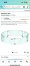 Skyflame Fire Pit Wind Guard Round 33X7 Glass. Fixed Price $150.00.