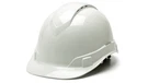 Pyramex Ridgeline Cap Style Hard Hat, 4-POINT Ratchet Suspension, Vented. Fixed Price $17.49.