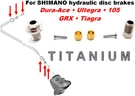 Shimano BH90 Jk-ss: 1 Hose Connector Kit In Titanium For Dura-ace Ultegra Grx. Fixed Price $29.70.