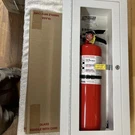 Alta Fire Extinguisher Cabinet,white,steel 7022-B Kidde 10LB Pro 460. Fixed Price $169.99.