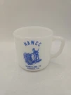 Fire King Milk Glass Mug The National Association Of Watch & Clock Collectors. Fixed Price $85.00.
