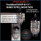 Nos 1PAIR Voskhod Rocket Tubes 5654 6J1P-EV/6ZH1P-EVGOLD/PLAT Rare!. Fixed Price $46.37.