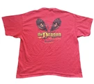 Vtg The Dragon North Carolina Biker Motorcycle Resort "deals Gap" Shirt 2XL. Fixed Price $12.54.