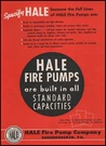 1957 Hale Fire Co. Conshohocken Pennsylvania Pumps Vintage Print Ad. Fixed Price $21.58.