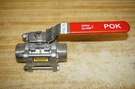 Pok 18833 Stainless Steel 1.5" 3-PIECE Ball Valve, M-npt Both Ends. Fixed Price $129.00.