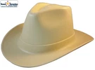 Occunomix Western Cowboy Hard Hat With Ratchet Suspension In Tan. Fixed Price $38.00.