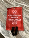 Prepared Hero Emergency Fire Blanket - Suppression For Kitchen, 39X39. Fixed Price $11.24.