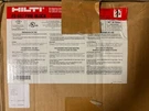 1 Case Of 26 Hilti FS-657 Fire Block Non-curing, Reusable Solution Med-lrg. Fixed Price $1119.00.