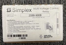 Simplex 2088-9008 Multi-voltage Control Relay New Open Box. Fixed Price $6.99.