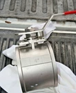 Pok Stainless Steel 4" 3-PIECE Fire-control Ball Valve Center Section & Handle. Fixed Price $79.95.