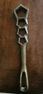 Antique Full Bronze 4 Hole Fire Hydrant Wrench By Jones Dwp. Fixed Price $225.00.