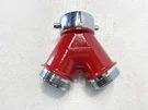 Lot Of (2) Dixon 1-1/2" Aluminum Brass Plain Wye W/ Pin Lugs PW15F15F. Fixed Price $179.00.