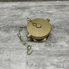 Fppi 07-450-00 2-1/2 Inch Nst Plug With Chain, Rough Brass, New. Fixed Price $30.00.
