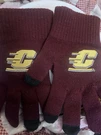 Fire Up Chips! Central Michigan Knit Gloves. Fixed Price $20.00.