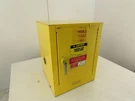 Justrite Flammable Liquid Storage Cabinet 25042 Gal. 22" H. W. X 17"D. Fixed Price $399.99.