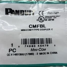 2- Panduit Cmfbl Mini-com F-type Coupler C, Black, Sealed Packs, Free Us Ship. Fixed Price $11.99.