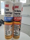 3M CP25WB+ Fire Barrier Sealant And Fd 150+. Fixed Price $15.00.