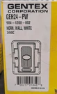 Gentex GEH24-PW Horn White Same Day Shipping. Fixed Price $79.99.