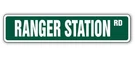 Ranger Station Street Sign National Park Trail Camping Forest. Fixed Price $32.99.