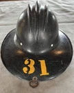 Vintage Bullard Hard Boiled Firefighter Helmet Ribbed Hat Black 31. Fixed Price $149.99.