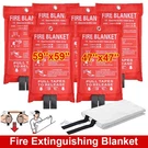 Fiberglass Fire Blanket 1/2/4/6PCS, Emergency Home Retardant Prepared 59''X59''. Fixed Price $99.49.