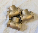 Fire Protection Products Inc. 1/4" Brass Swing Check Valve Set Of 3. Fixed Price $69.99.