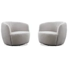 Carina - Bloke Cotton Swivel Barrel Chair Two Pack. Fixed Price $714.19.