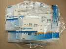 New Lot Of 6 Tyco Electrics 83935-1 4 Port Lt Almond Faceplate Kit. Fixed Price $14.00.