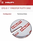 Hilti Cfs-d Firestop Putty Disc 1" For Cables, Condults, Small Pipe. Fixed Price $72.99.