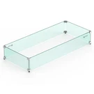 Skyflame 42" X 18" Rectangular Fire Pit Glass Wind Guard Replacement For Outd.... Fixed Price $169.96.