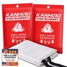 Kanhiro Fire Blanket Emergency For Home Kitchen - Fiberglass Suppression.... Fixed Price $22.69.
