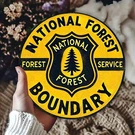 National Forest Service Vintage Aluminum Tin Metal Signs Home D Cor 8X8. Fixed Price $10.99.