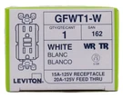Lot Of Leviton GFWT1-W 15A Gfci Outlet Wr/tr Self-test White Receptacle (10). Fixed Price $165.00.