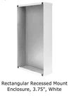 Quam ES8-CK Rectangular Recessed Mount Enclosure, 3.75", White Powder. Fixed Price $35.00.