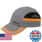 Titus Lightweight Safety Bump Cap - Baseball Style Protective Hat Grey W/orange. Fixed Price $58.88.