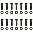 13 Plow Bolt & Nut For Blades/ Cutting Edge, 3/4-10X2 1/2 Grade 8, Dome Head. Fixed Price $44.99.