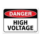 Danger High Voltage Sign, X Inch Vinyl Sticker 7" 10". Fixed Price $11.91.