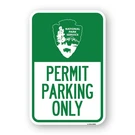 National Service - Permit Parking Only Heavy Gauge Aluminum Sign. Fixed Price $83.99.