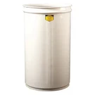 Justrite 26014W Open Head Waste Receptacle Drum, Steel, 30 Gal, Unlined, White. Fixed Price $283.99.