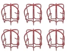 (10) Fire Sprinkler Guard For 1/2" & 3/4" Heads, Red Double Hook. Fixed Price $39.95.