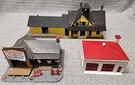 Vintage Plasticville Fire Dept/tyco Gas Statio/quick Train Station Ho Scale. Fixed Price $29.99.