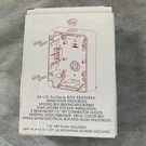 SB-I0 Surface Box For Fire Alarm Red Indoor/outdoor. Fixed Price $16.00.