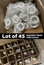 Lot Of 45 Reliable DH56 1/2" 155 Extended Coverage Sidewall Sprinklers W/rings. Fixed Price $475.96.