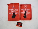 2 Pack Prepared Hero 40" X Emergency Fire Blanket For Kitchen. Fixed Price $33.99.