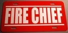 Fire Chief Metal License Plate Truck Car Rescue Emergency Safety Inspector Ems. Fixed Price $23.90.